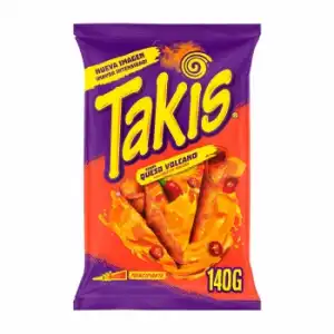 Rollitos de maíz sabor queso picante Takis Eagle 140 g.