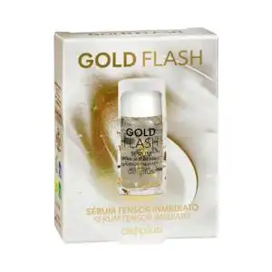 Sérum facial tensor inmediato Gold Flash Deliplus con láminas de oro