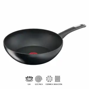 Wok Antiadherente Titanium Tech+ de Aluminio TEFAL So Pro 28 cm