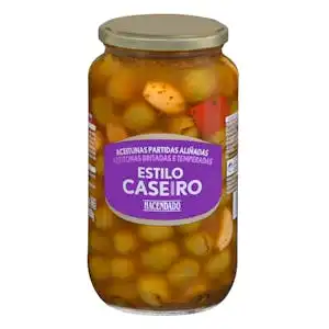 Aceitunas estilo caseras Hacendado aliñadas Tarro 0.935 kg