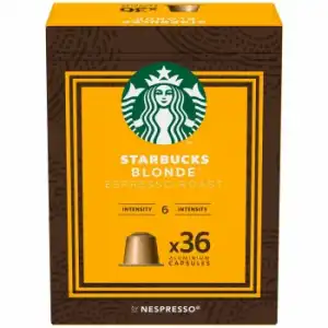 Café espresso en cápsulas Starbucks Blonde 36 ud.