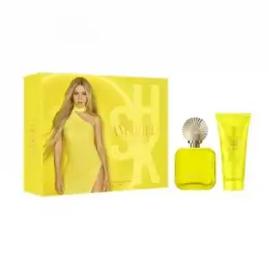 Estuche Shakira Amarillo: agua de colonia 50 ml y loción corporal 75 ml.