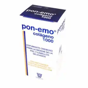 Gel y champú para la higiene de la piel y cabellos delicados Pon-emo Colágeno 1000 ml.