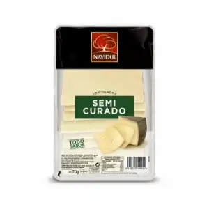 Queso semicurado en lonchas Navidul 70 g.