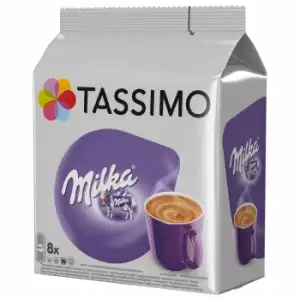 Cacao y Leche en Cápsulas Milka Tassimo 8 unidades 42 g.