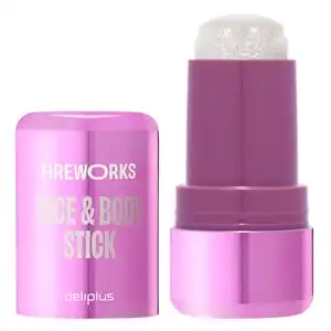 Iluminador Face & Body Stick Fireworks Deliplus efecto refrescante brillo metálico