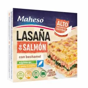 Lasaña de salmón Maheso 280 g.