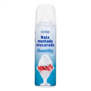 Nata montada azucarada Hacendado Spray 0.25 kg