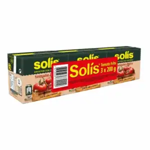 Tomate frito Solis sin gluten pack 3 brik de 200 g.