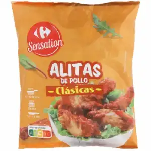 Alitas de pollo clásicas sabor barbacoa Carrefour Sensation 750 g