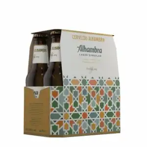 Cerveza Alhambra Lager Singular pack 6 botellas de 25 cl.