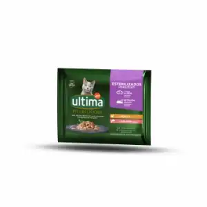 Comida húmeda para gato esterilizado Ultima 85x4 g.