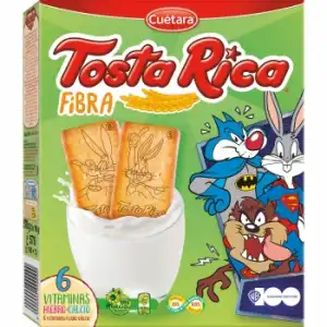 Galletas fibra Tosta Rica Cuétara 570 g.