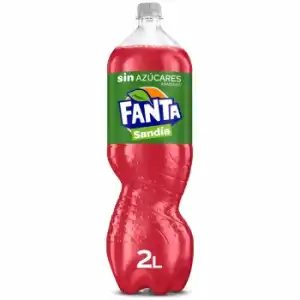 Fanta de sandia sin azucares añadidos botella 2 l.