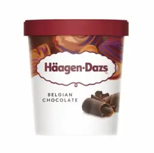 Helado de chocolate belga Häagen Dazs sin gluten 460 ml.