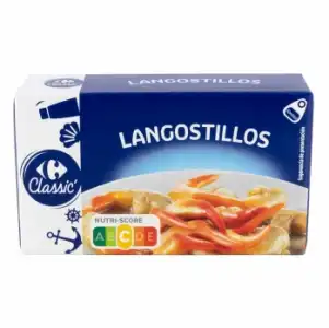 Langostillos al natural Classic Carrefour 45 g.