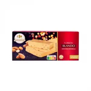 Turrón blando Carrefour Sensation sin gluten 250 g.