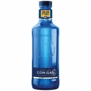 Agua mineral con gas Solán de Cabras 75 cl.