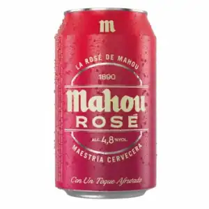 Cerveza Mahou rosé lata 33 cl.