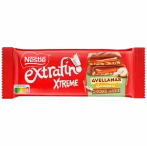 Chocolate con leche avellanas y caramelo Xtrem Extrafino Nestlé 87 g.