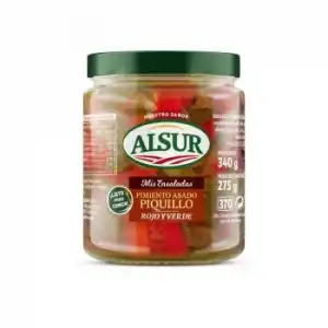 Ensalada de pimiento del piquillo rojo y verde asado Alsur 275 g.