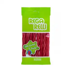 Regaliz roja Hacendado rellena con zumo de fruta Paquete 0.15 kg