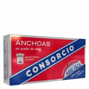 Anchoas en aceite de oliva Consorcio 50 g.