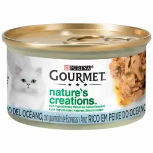 Comida húmeda pescado del océano para gato adulto Purina Gourmet Nature's Creations 85 g