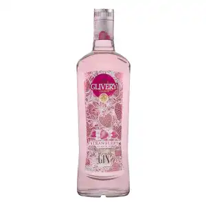 Ginebra strawberry gin Glivery Botella 700 ml