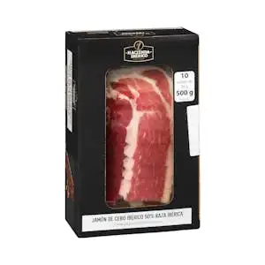Jamón cebo ibérico 50% La Hacienda del Ibérico lonchas