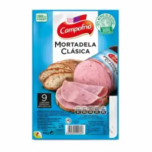 Mortadela clásica en lonchas Campofrío sin gluten 105 g.