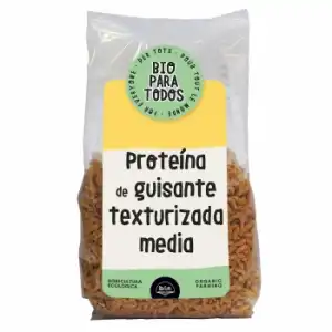 Proteína de guisante texturizada media ecológica Bio para todos 200 g.