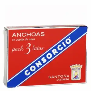 Anchoas en aceite de oliva Consorcio 87 g.