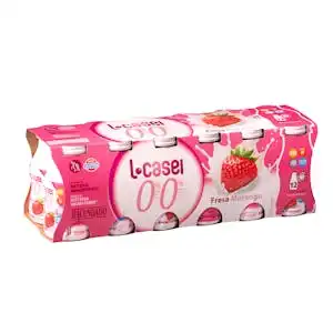 Bebida láctea desnatada de fresa L-casei 0% MG 0% azúcares añadidos