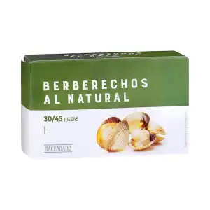 Berberechos al natural L Hacendado Lata 0.111 kg