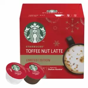 Café Toffee Nut Latte en cápsulas Starbucks compatible con Dolce Gusto 12 ud.