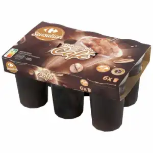 Granizado de café Carrefour Sensation sin gluten pack de 6 unidades de 200 ml.