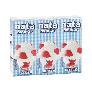 Nata para montar Hacendado 3 mini bricks X 200 ml