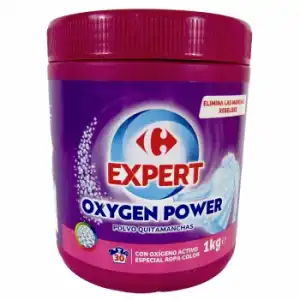 Quitamanchas en polvo para ropa Oxigen Power Carrefour 1 kg.