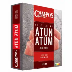 Solomillo de atún congelado Campos 225 g.