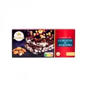 Turrón de guirlache Carrefour Sensation sin gluten 200 g.