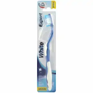 Cepillo de dientes medio blanqueador Carrefour Soft 1 ud.