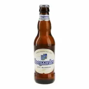 Cerveza Hoegaarden blanca de trigo botella 33 cl.