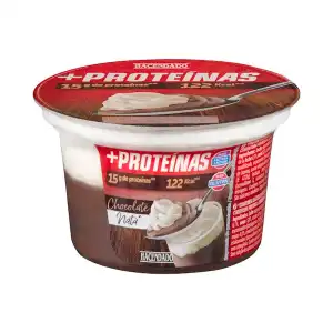 Copa de chocolate y nata +Proteínas Hacendado 15 g proteínas Bote 0.15 kg
