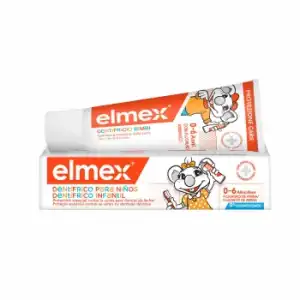 Dentífrico infantil protección anticaries para niños 0-6 años Elmex 50 ml.