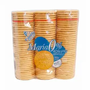 Galletas María dorada sin azúcar añadido Family Biscuits 600 g.