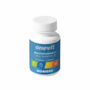 Multivitamínico y multiminerales hombre en cápsulas Onevit sin gluten y sin lactosa 45 ud.