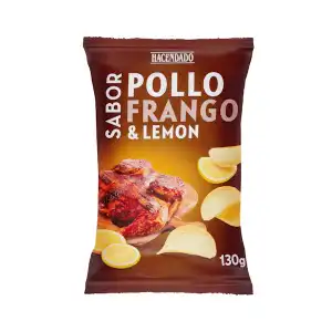 Patatas fritas sabor pollo y limón Hacendado Paquete 0.13 kg