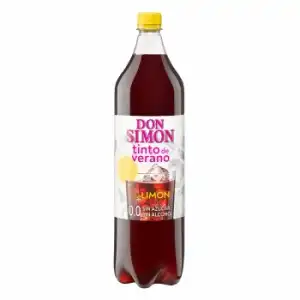 Tinto de verano con limón sin alcohol Don Simón botella 1,5 l.