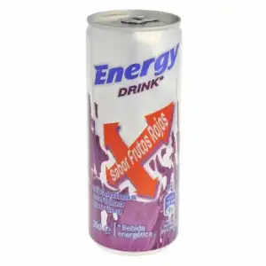 Bebida energética Carrefour sabor frutos rojos 25 cl.